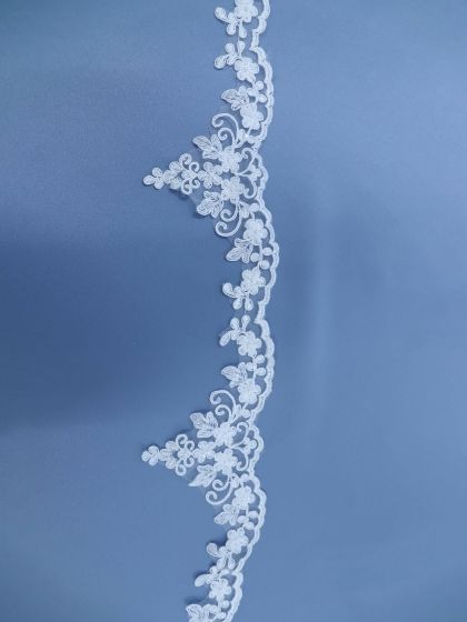 White Beaded Lace Trim-2cm-9,5cm/0,8"-3,7" 