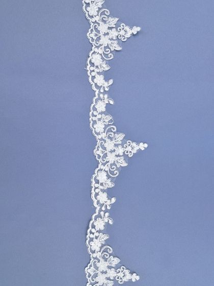 Ivory Beaded Lace Trim-2cm-9,5cm/0,8"-3,7" 