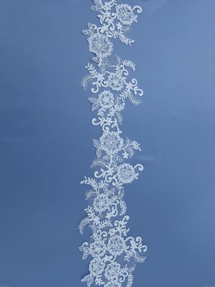 Ivory Lace Appliques-18cmx103cm/7"x40" 