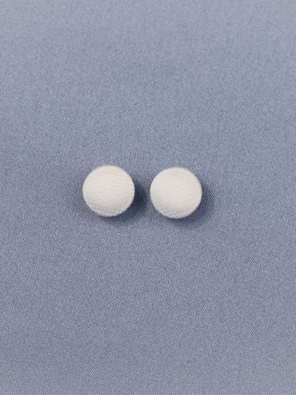Ivory Tulle Stiff Button-1,2cm/05''